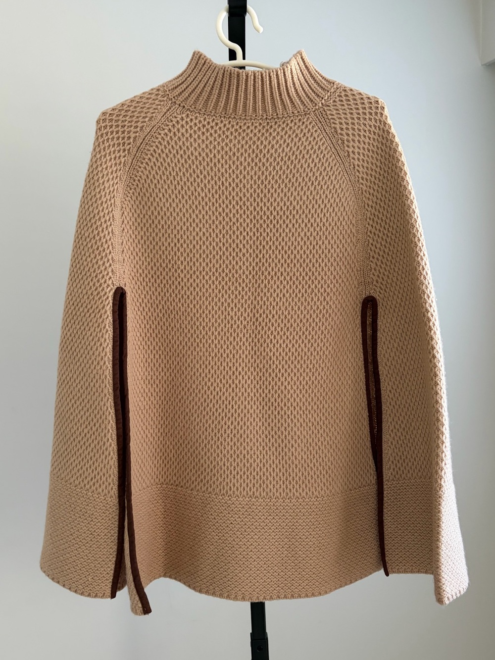 Lauren Ralph Lauren Knitted Cape Poncho Sweater.
